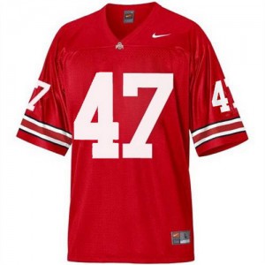 A.J. Hawk Ohio State Buckeyes #47 Youth - Scarlet Red Football Jersey