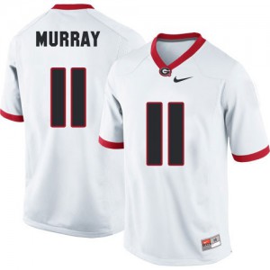 Aaron Murray Georgia Bulldogs #11 - White Football Jersey