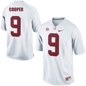 Amari Cooper University of Alabama Crimson Tide #9 - White Football Jersey