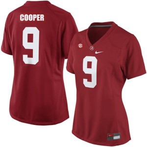 Amari Cooper University of Alabama Crimson Tide #9 Women - Crimson Red Football Jersey