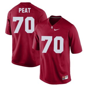 Andrus Peat Stanford Cardinal #70 Youth - Red Football Jersey