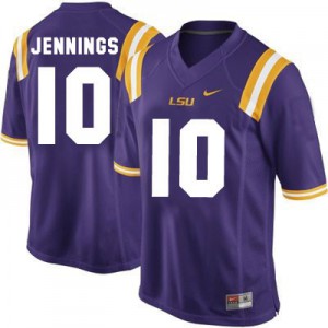 Anthony Jennings LSU Tigers #10 - Purple Football Jersey