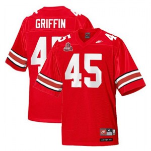 Archie Griffin Ohio State Buckeyes #45 - Scarlet Red Football Jersey
