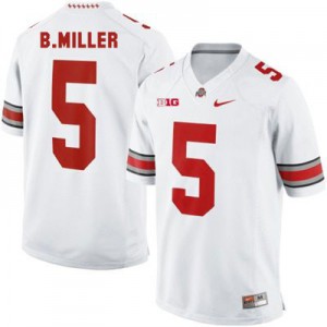 Braxton Miller Ohio State Buckeyes #5 - White Football Jersey