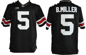 Braxton Miller Ohio State Buckeyes #5 Youth - Black Football Jersey