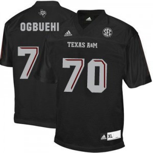 Cedric Ogbuehi Texas A&M Aggies #70 - Black Football Jersey