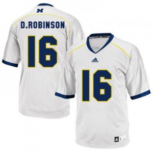 Denard Robinson UMich Wolverines #16 Youth - White Football Jersey