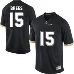 Drew Brees Purdue Boilermakers #15 Youth - Black Football Jersey