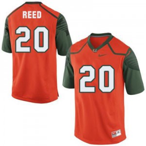 Ed Reed Miami Hurricanes #20 - Orange Football Jersey
