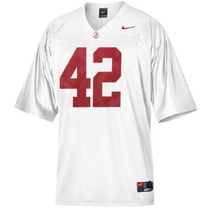 Eddie Lacy University of Alabama Crimson Tide #42 Youth - White Football Jersey