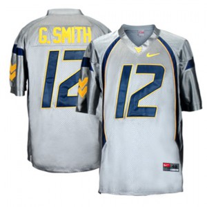 Geno Smith West Virginia Mountaineers #12 Youth - Gray Football Jersey