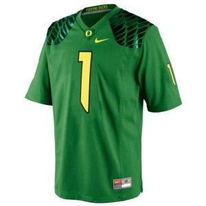 Josh Huff Oregon Ducks #1 - Apple Green Football Jersey