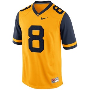 Karl Joseph West Virginia Mountaineers #8 Youth - Gold Football Jersey