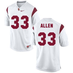 Marcus Allen USC Trojans #33 Youth - White Football Jersey