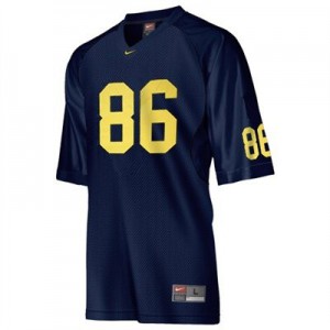 Mario Manningham UMich Wolverines #86 Youth - Navy Blue Football Jersey