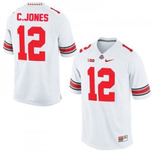 Cardale Jones Ohio State Buckeyes #12 - White Football Jersey