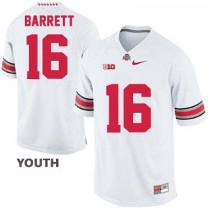 J.T. Barrett Ohio State Buckeyes #16 - White - Youth Football Jersey