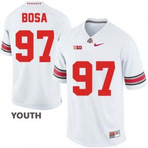 Joey Bosa Ohio State Buckeyes #97 - White - Youth Football Jersey