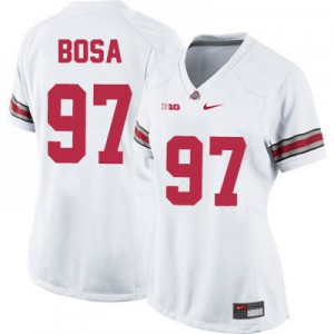 Joey Bosa Ohio State Buckeyes #97 Women's - White Football Jersey