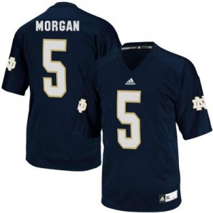 Nyles Morgan Notre Dame Fighting Irish #5 - Navy Blue Football Jersey