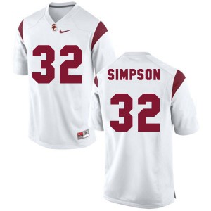 O.J. Simpson USC Trojans #32 - White Football Jersey