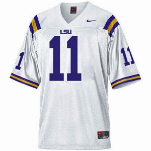 Spencer Ware LSU Tigers #11 Mesh Youth - White Football Jersey