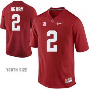 Derrick Henry Alabama Crimson Tide #2 Youth - Crimson Red Football Jersey