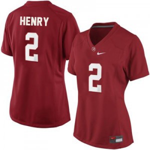 Derrick Henry Alabama Crimson Tide #2 Women - Crimson Red Football Jersey